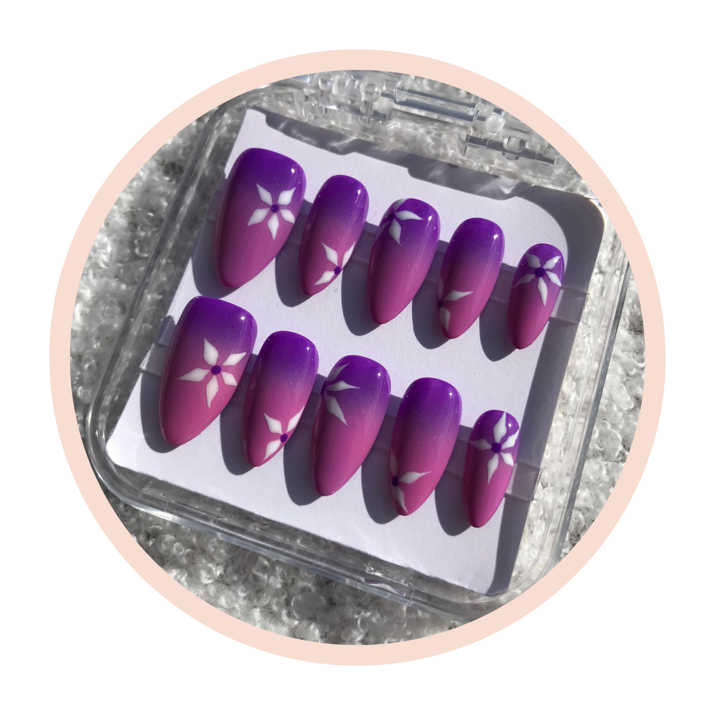 Babycolor Violet/Rose Fleurs