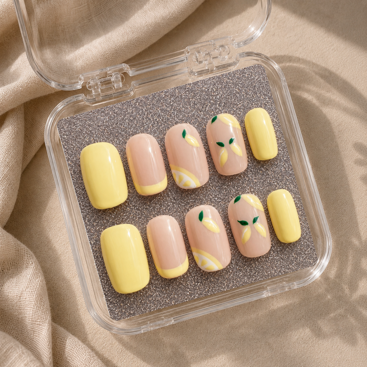 Lemon Breeze – Jaune pastel & citrons délicats - Coffin